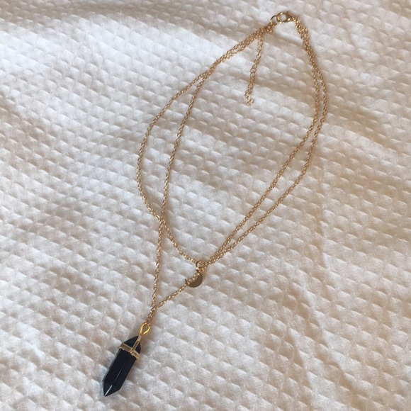 SOLD choker Double Moon Pendant Neckalce chain - Picture 6 of 8